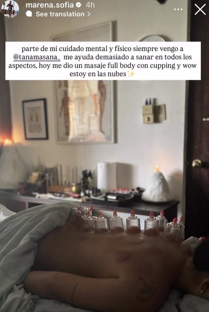 Testimonio de masaje full body con cupping