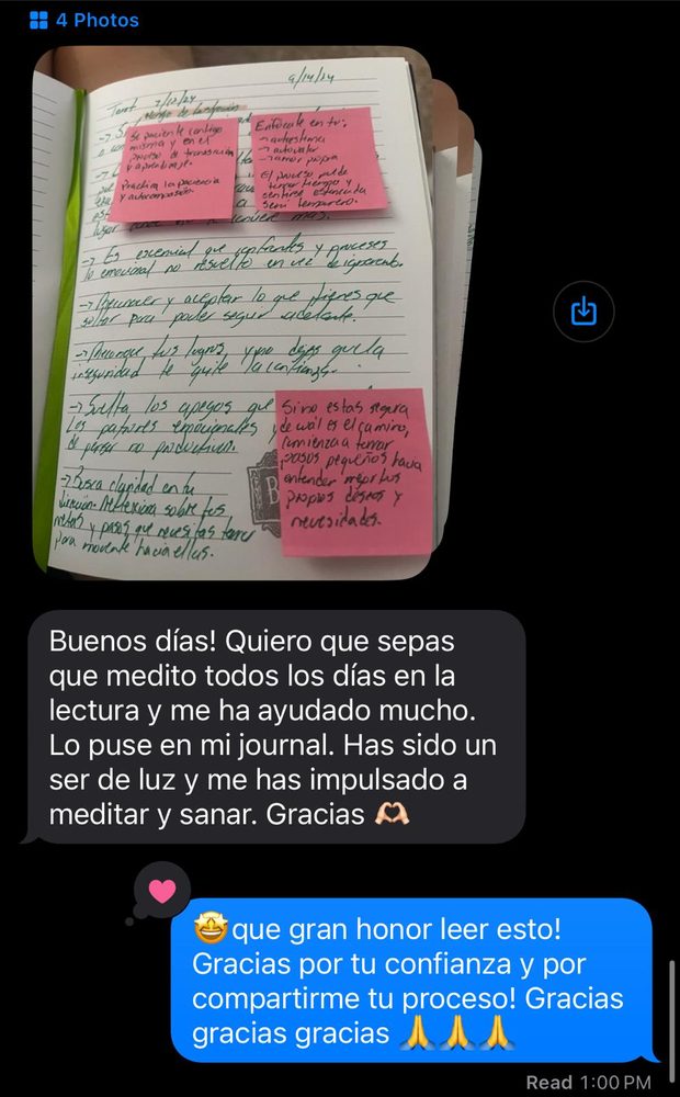 Testimonio Tarot Tanamasana